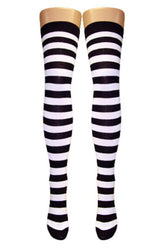 Calcetines estampados por encima de la rodilla (tartanes/rayas/leopardo/camuflaje)